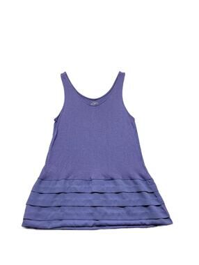 LOFT Petite Sleeveless Tank Top with Tiered Hem